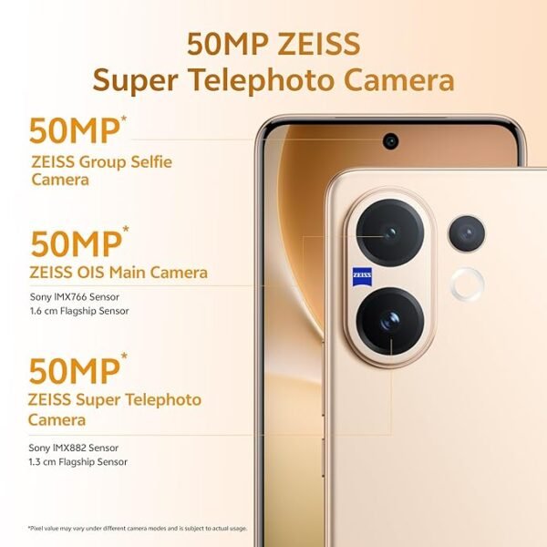 Vivo V60 5G (Auspicious Gold, 8GB RAM, 256GB Storage) - Image 6