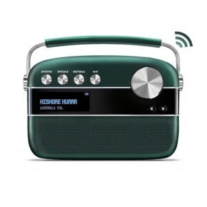 Saregama Carvaan 2.0 Hindi Portable Music Player 5000 Pre-Loaded Songs with Podcast, FM/BT/AUX (Emerald Green)